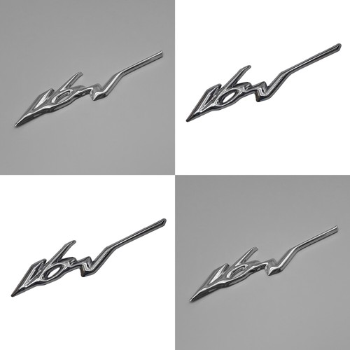 Chrom aufkleber logo - 4x,