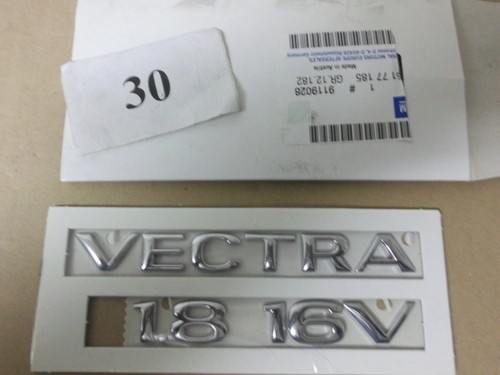 Emblem logo vectra 16v - 1.8, 16v"